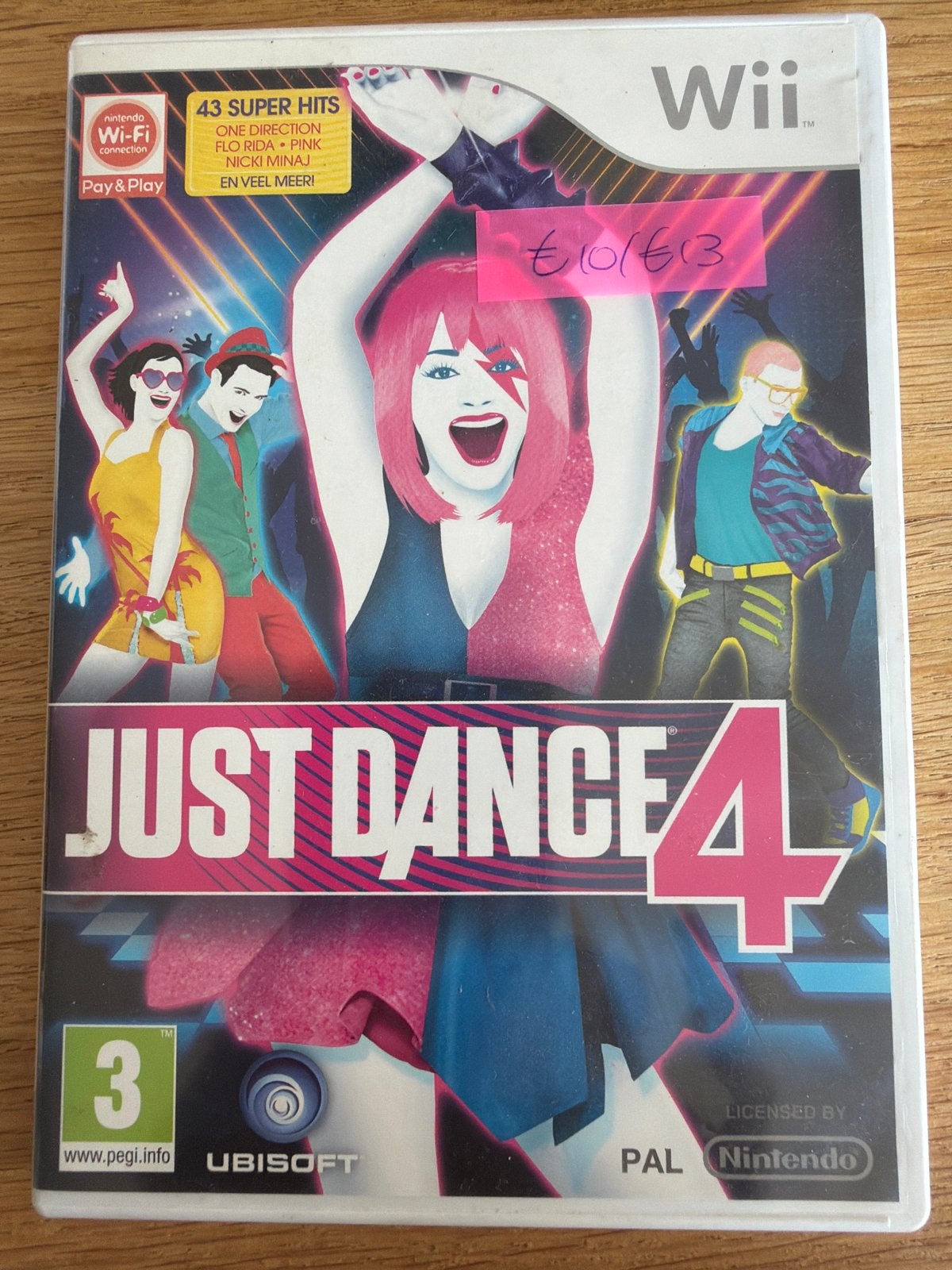 Just Dance 4 Wii - Zonder boekje, Spelcomputers en Games, Games | Nintendo Wii, Muziek, Gebruikt, Eén computer, Ophalen of Verzenden