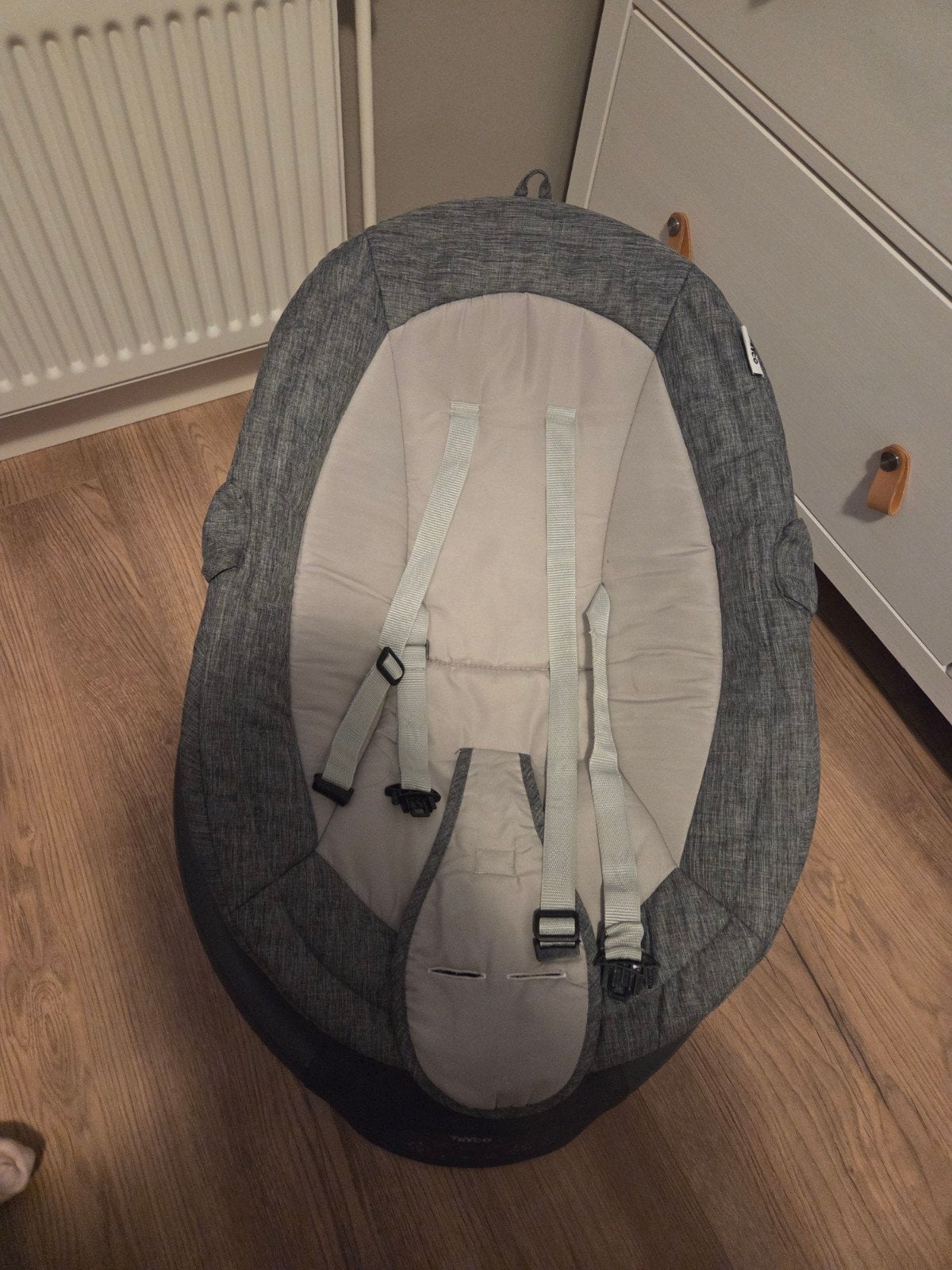 Comfortabele babywipper - Grijs/Beige, Ophalen, Gebruikt