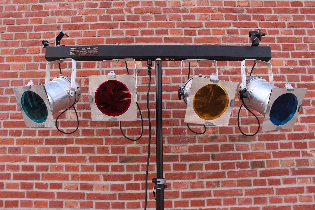 2 x Showtec / Botex digitale T4-bar met 4 x Par-56 Longnose, Muziek en Instrumenten, Ophalen, Gebruikt, Licht, Geluidgestuurd