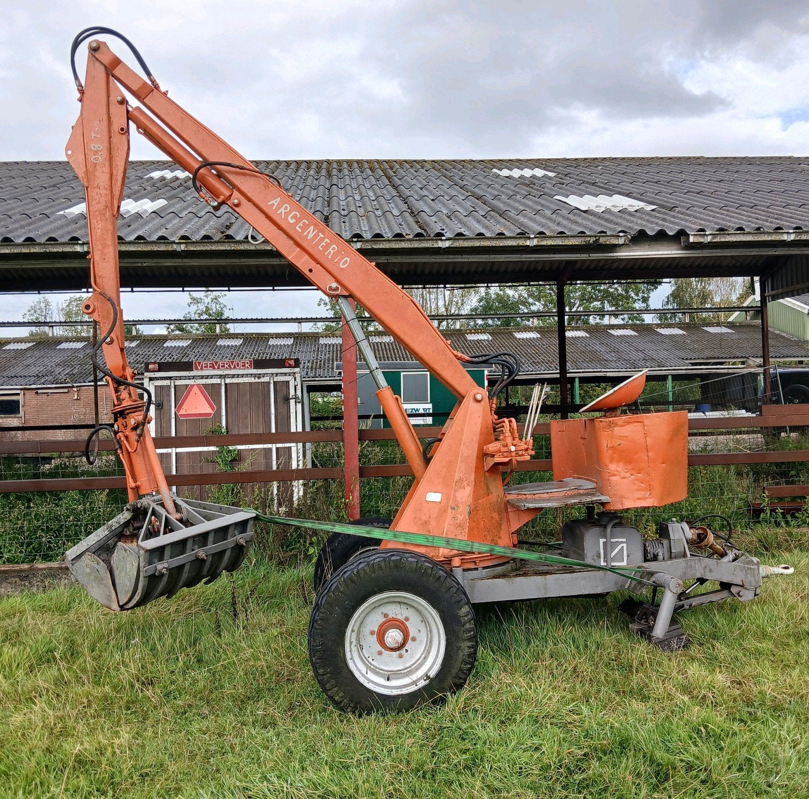 Argenter O minigraver / mestkraan, Zakelijke goederen, Ophalen of Verzenden, Akkerbouw, Grondbewerking