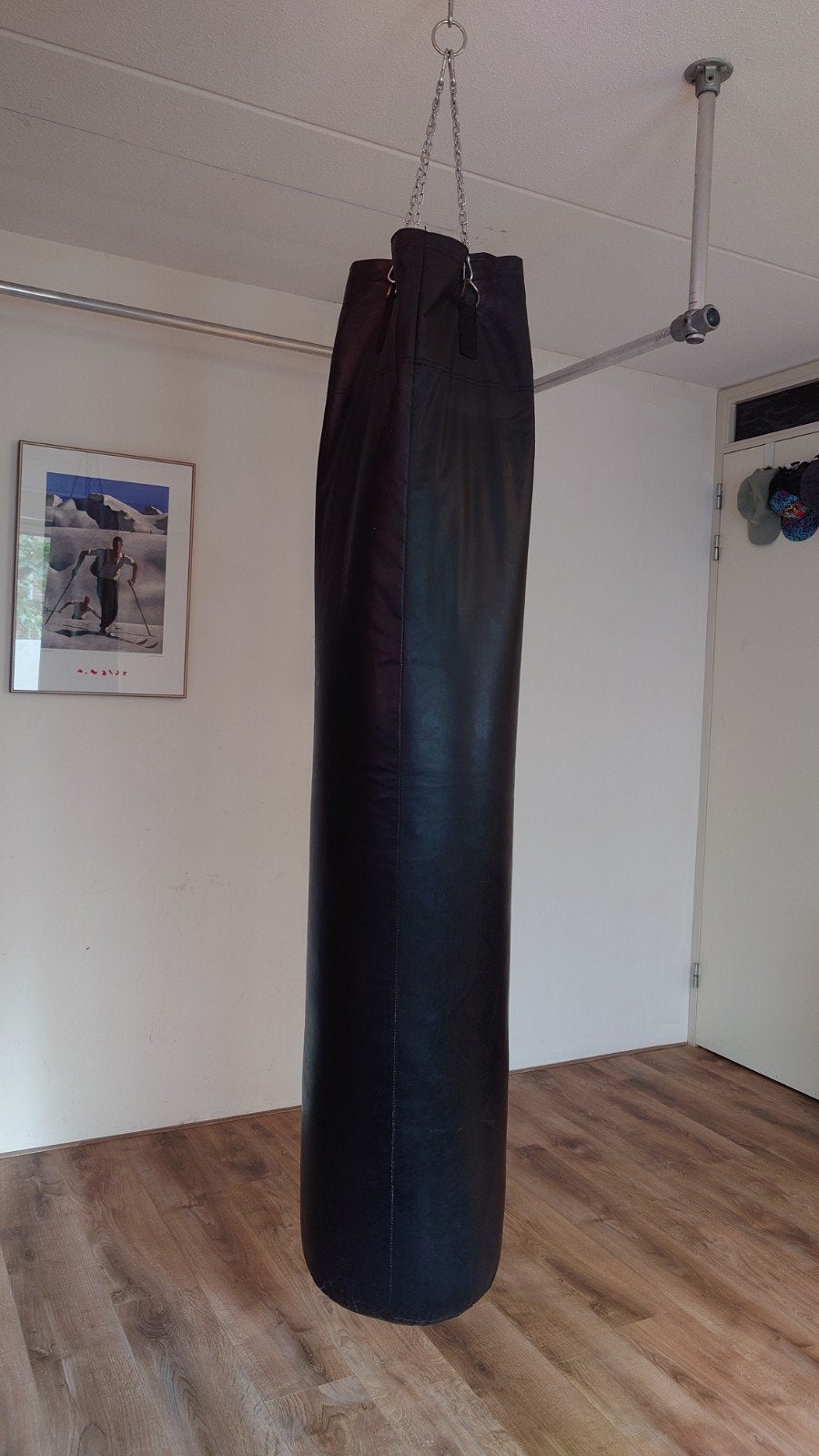 Zwarte bokszak, ideaal voor thuis training, Ophalen, Gebruikt, Bokszak