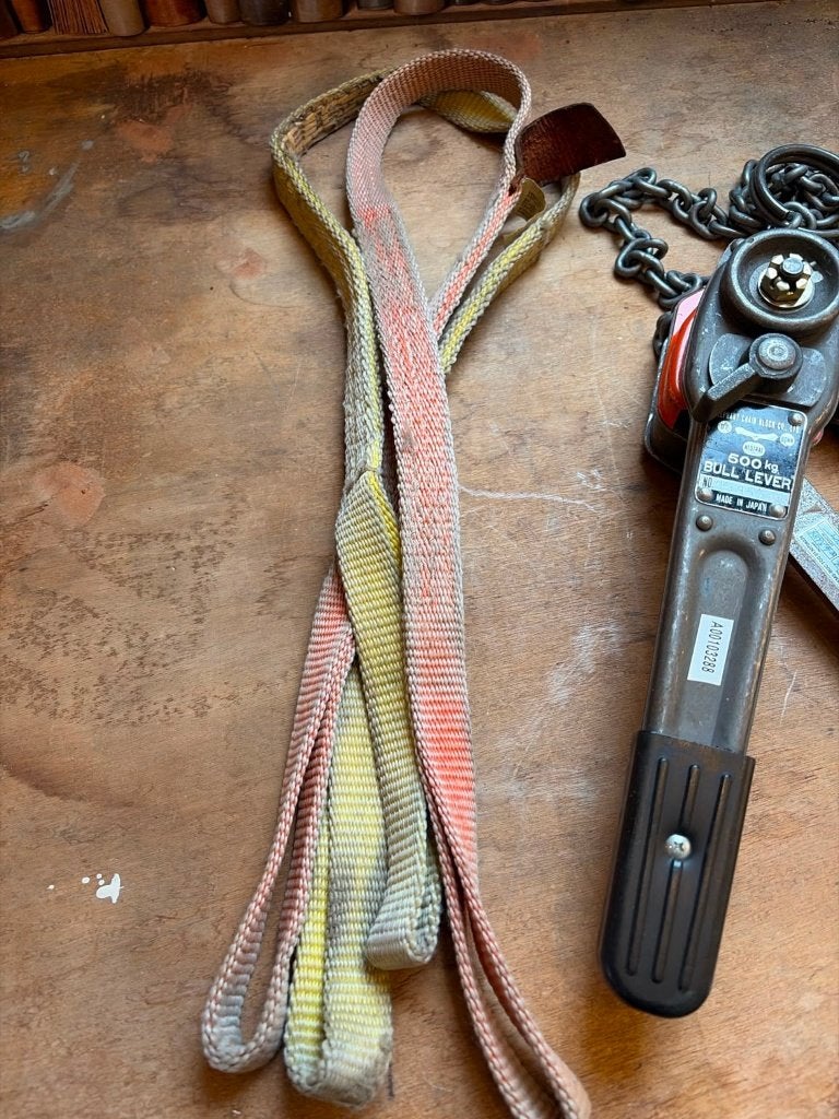 Elephant Bull Lever rateltakel met complete hijsset, Ophalen of Verzenden, Gebruikt