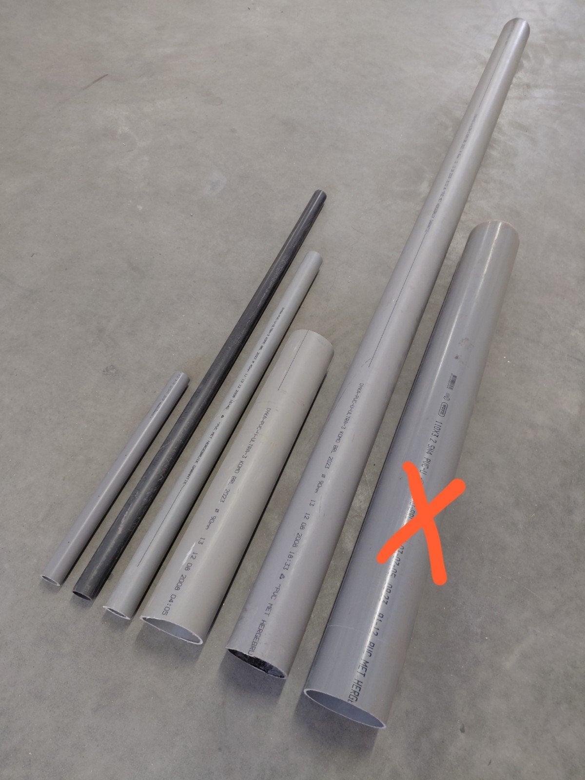PVC buis doorsnede 90 - 40 - 32 mm, Doe-het-zelf en Verbouw, Buizen en Afvoer, Ophalen, Pvc, Zo goed als nieuw, Minder dan 2 meter