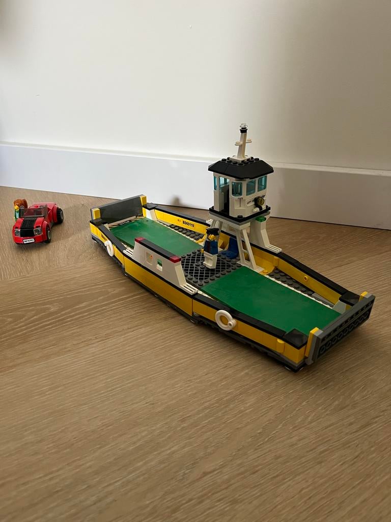 Lego City veerpont en auto (set 60119), Lego, Ophalen of Verzenden, Compleet, Complete set