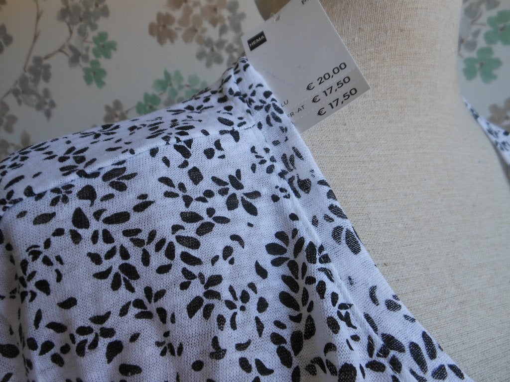NIEUW shirt van de HEMA met linnen, Zwart, Maat 42/44 (L), Nieuw, Ophalen of Verzenden