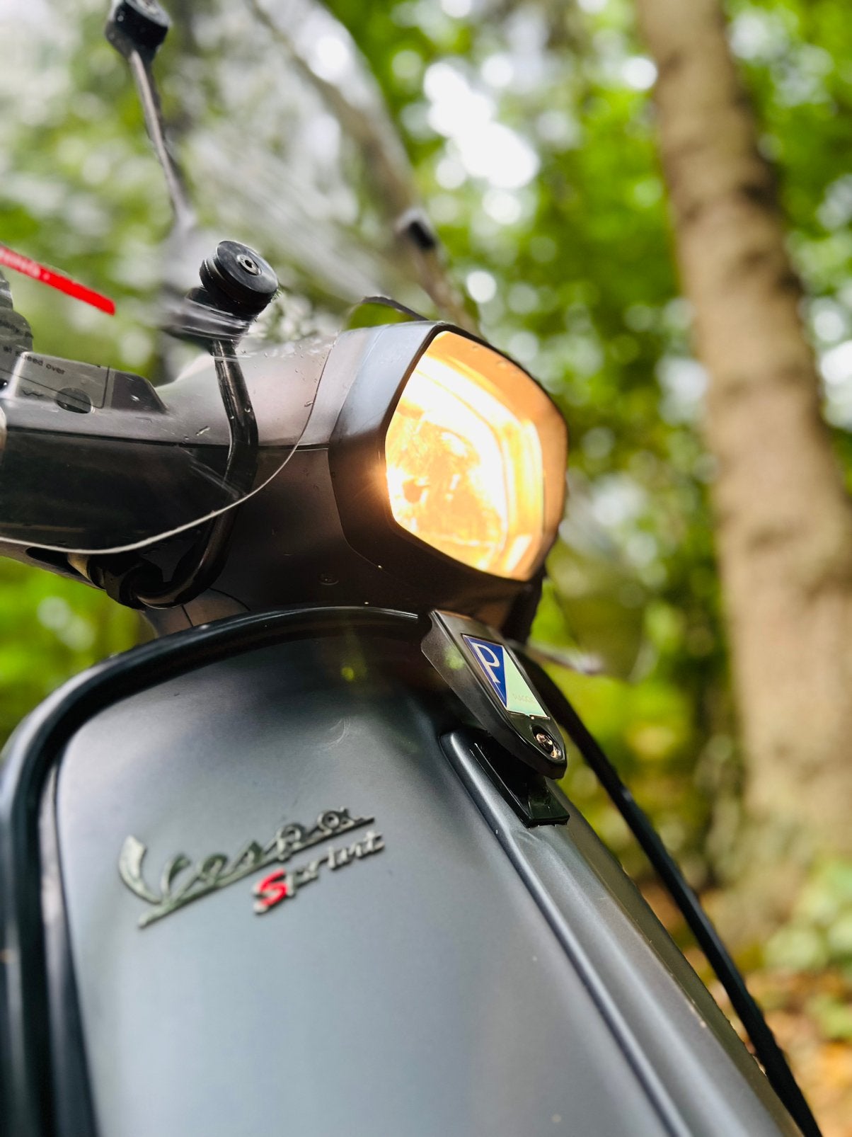 Vespa Sprint 2017 | 50cc | 4T 2V | Titanio Grey | Brom!, Fietsen en Brommers, Scooters | Vespa, Ophalen, Gebruikt, Maximaal 45 km/u
