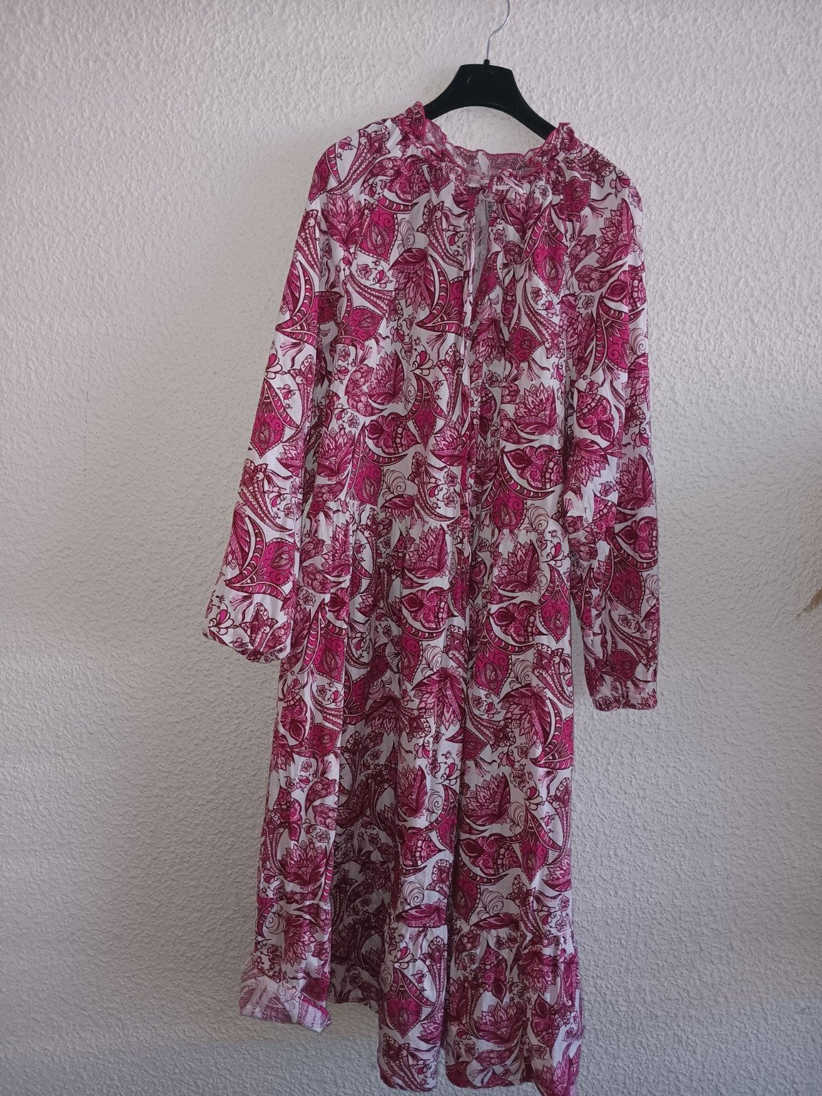 Paisley jurk roze maat 48, Kleding | Dames, Jurken, Maat 46/48 (XL) of groter, Ophalen of Verzenden, Zo goed als nieuw, Roze
