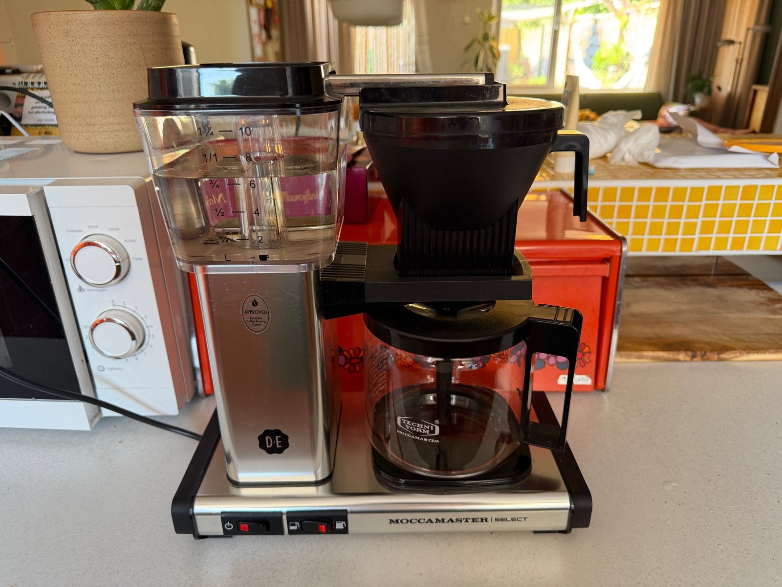 Technivorm Moccamaster - Zeer nette staat, Witgoed en Apparatuur, Koffiezetapparaten, Afneembaar waterreservoir, 10 kopjes of meer