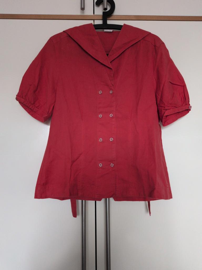 Vintage Oilily blouse, Ophalen of Verzenden, Gedragen, Maat 42/44 (L), Rood