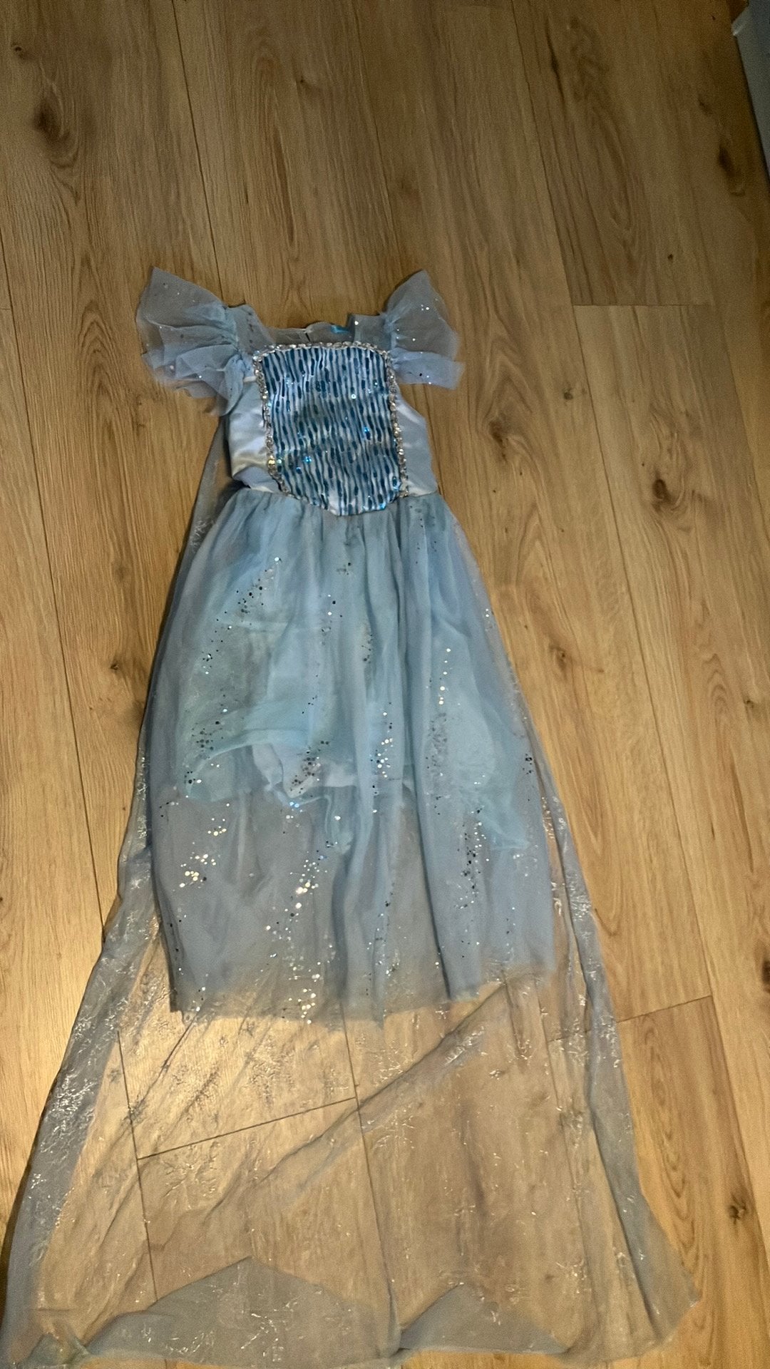 Anna en Elsa jurken verkleden 122-128, Ophalen of Verzenden, Gebruikt, 122 t/m 128, Jongen of Meisje