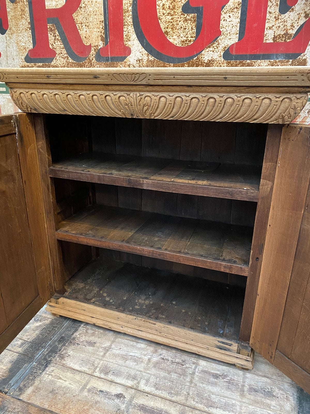 Landelijke Frans eiken kast dressoir opzetkast, Ophalen
