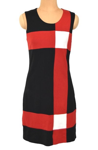Giovane jurkje, jurk, zwart/rood/wit, Mt. 36 / S, Verzenden, Zo goed als nieuw, Maat 36 (S), Rood