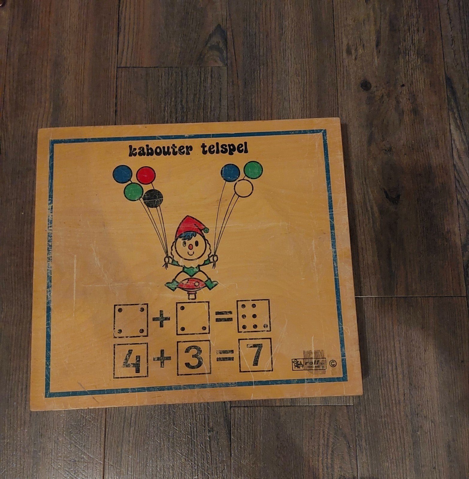 Vintage Kabouter Telspel - Educatief Rekenbord, Ophalen of Verzenden, Gebruikt, Puzzelen
