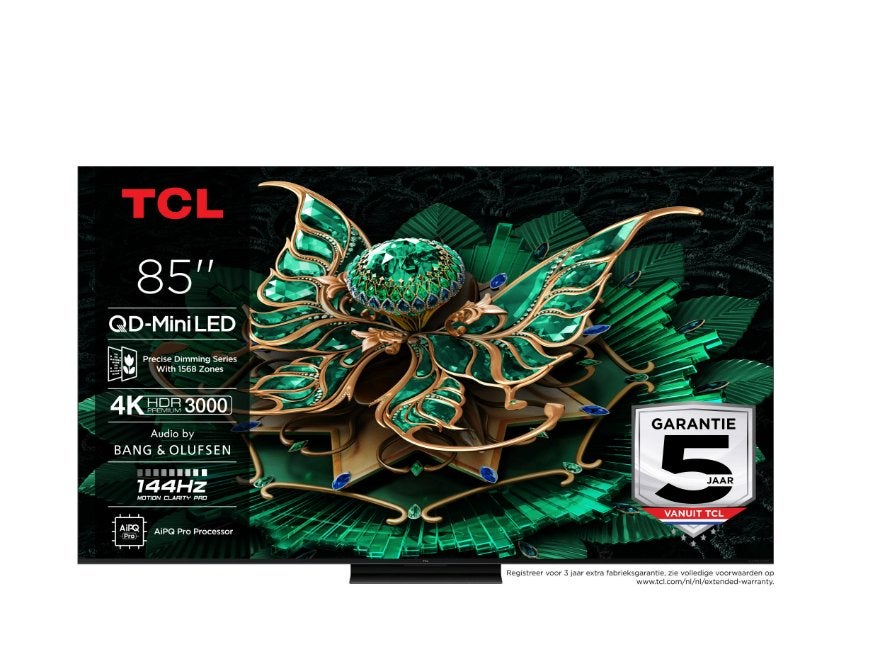 TV - flatscreen 85 inch, 120 Hz, 100 cm of meer, 4k (UHD), Smart TV
