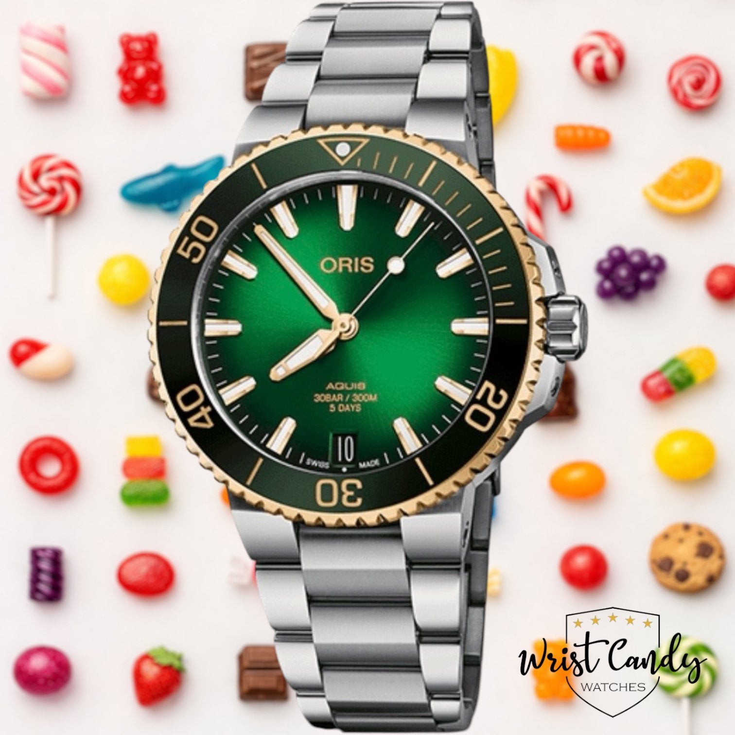 Oris Aquis Date Calibre 400 • 2025 • nieuw & ongedragrn, Staal, Staal, Polshorloge, Nieuw