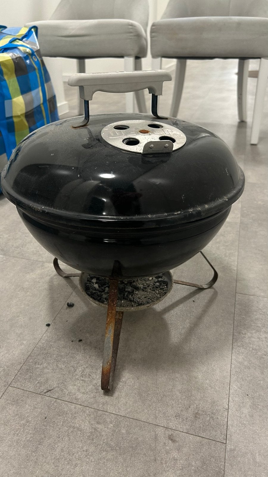 Compacte Weber barbecue - ideaal voor balkon of camping, Ophalen, Gebruikt