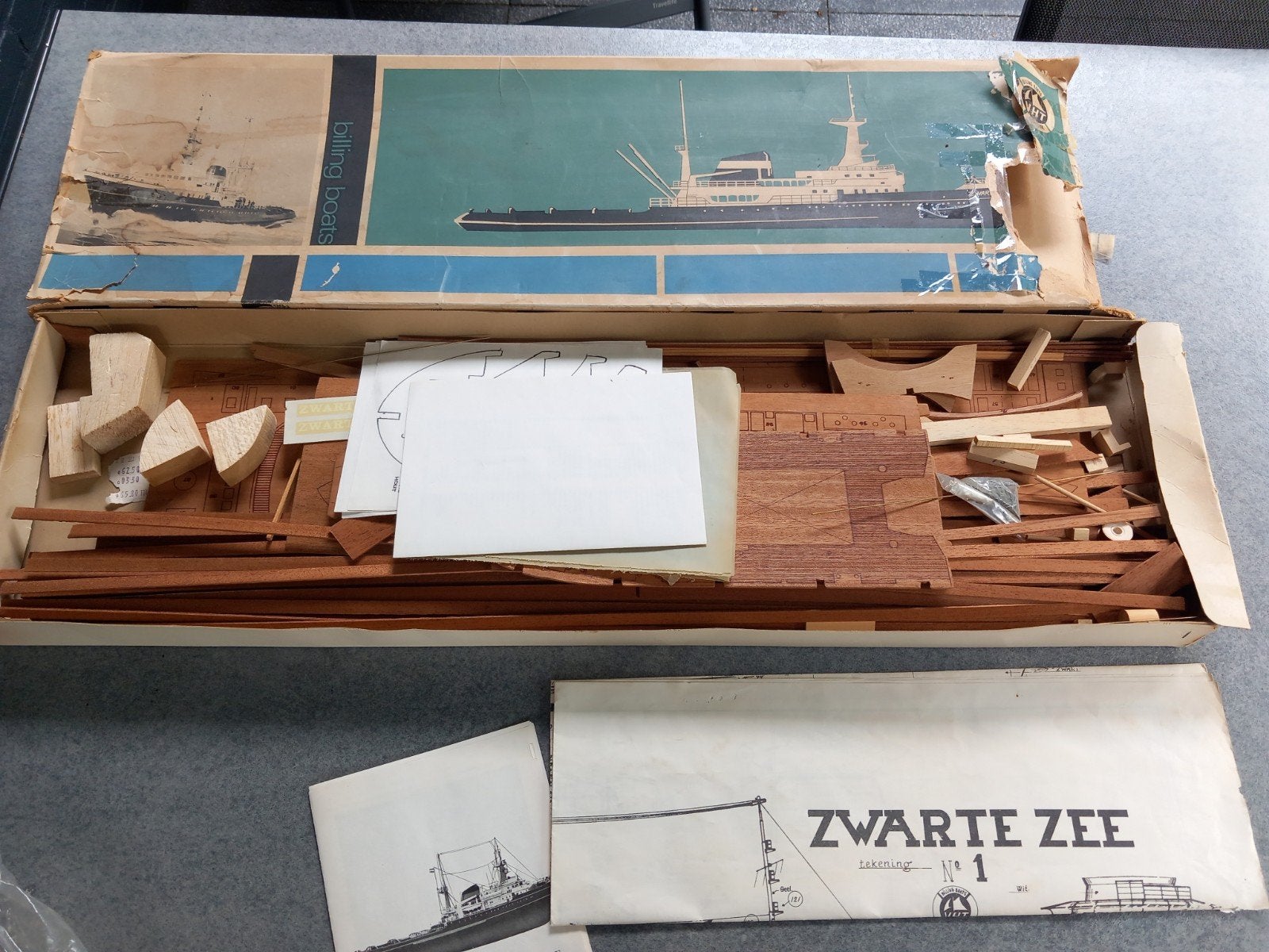 Billing Boats Zwarte Zee incompleet, Ophalen of Verzenden, Gebruikt, Overige merken