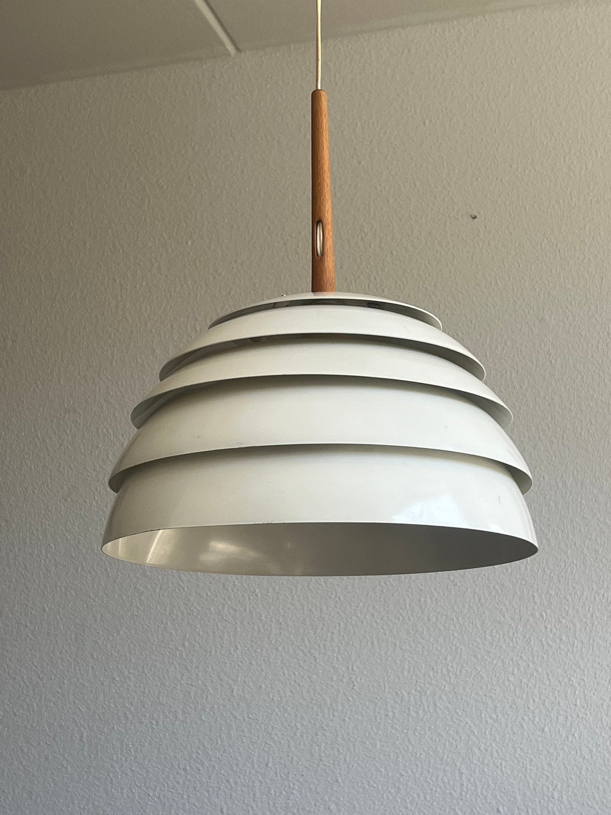 Vintage hanglamp Scandinavisch design, Vintage, Ophalen of Verzenden, Zo goed als nieuw, Minder dan 50 cm