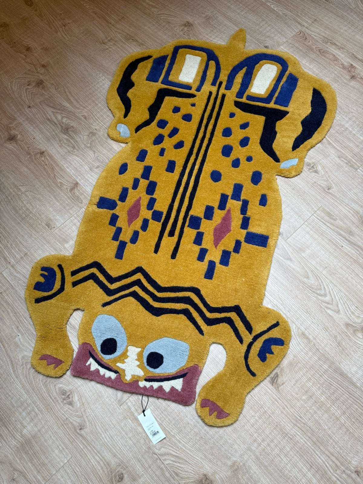 Sissy-Boy Vloerkleed Tijger Geel - Nieuw met kaartje, 100 tot 150 cm, Geel, Nieuw, Overige vormen