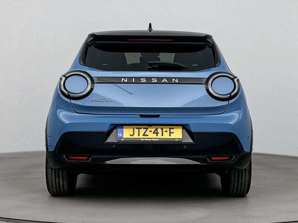 Nissan Micra EVOLVE 52 kWh 150PK | Harman Kardon Audio | Ada, Auto's, Nissan, 150 pk, Blauw, Leder en Stof, Origineel Nederlands