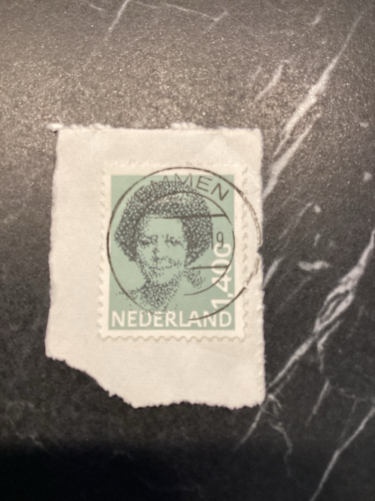 Nederlandse postzegel Koningin Juliana (gestempeld)Emmen, Postzegels en Munten, Ophalen of Verzenden, Na 1940, Gestempeld