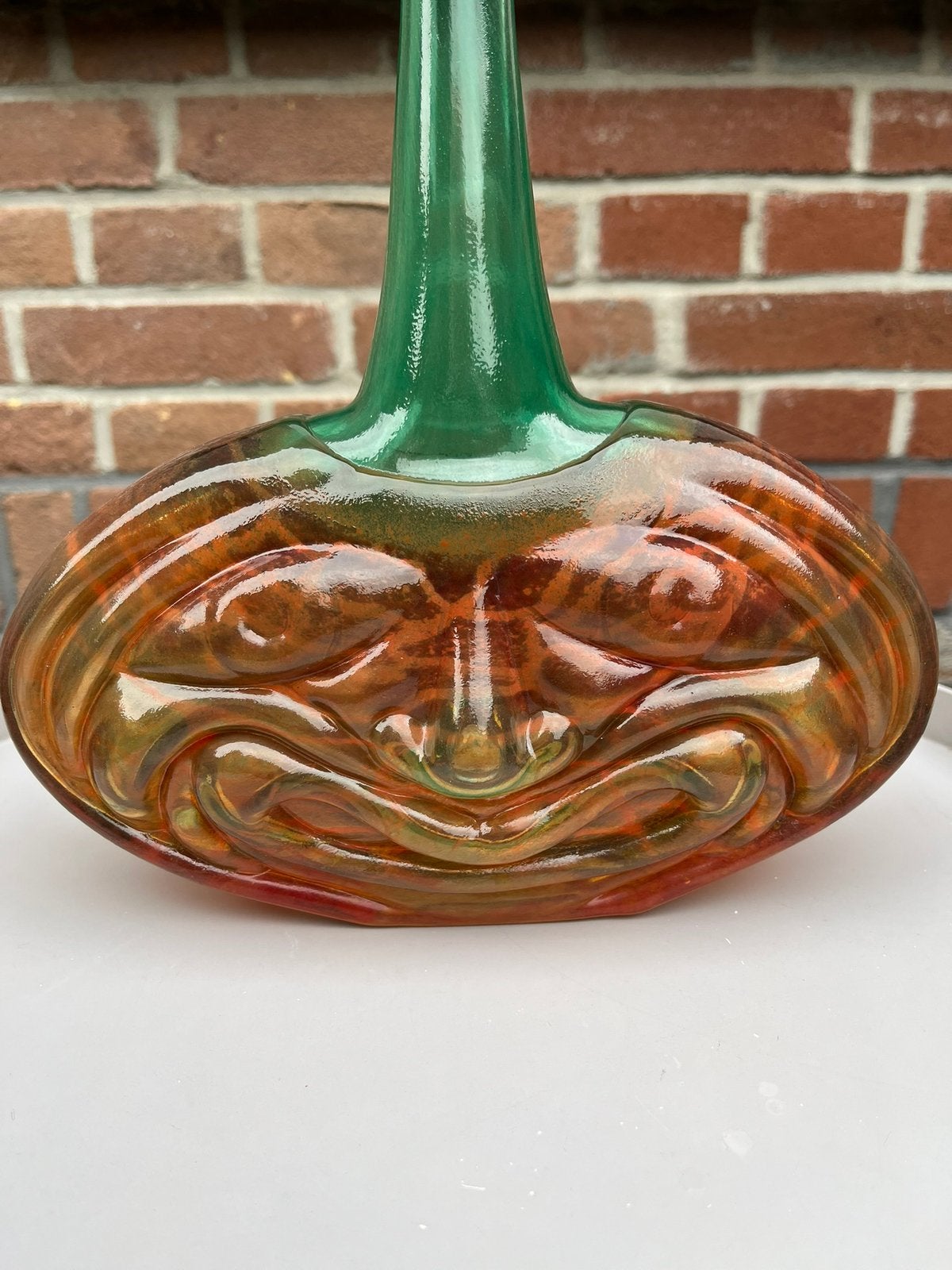 Glasobject ‘Rio’, Kjell Engman, Kosta Boda., Ophalen of Verzenden, 24 cm, Meerkleurig, Glas