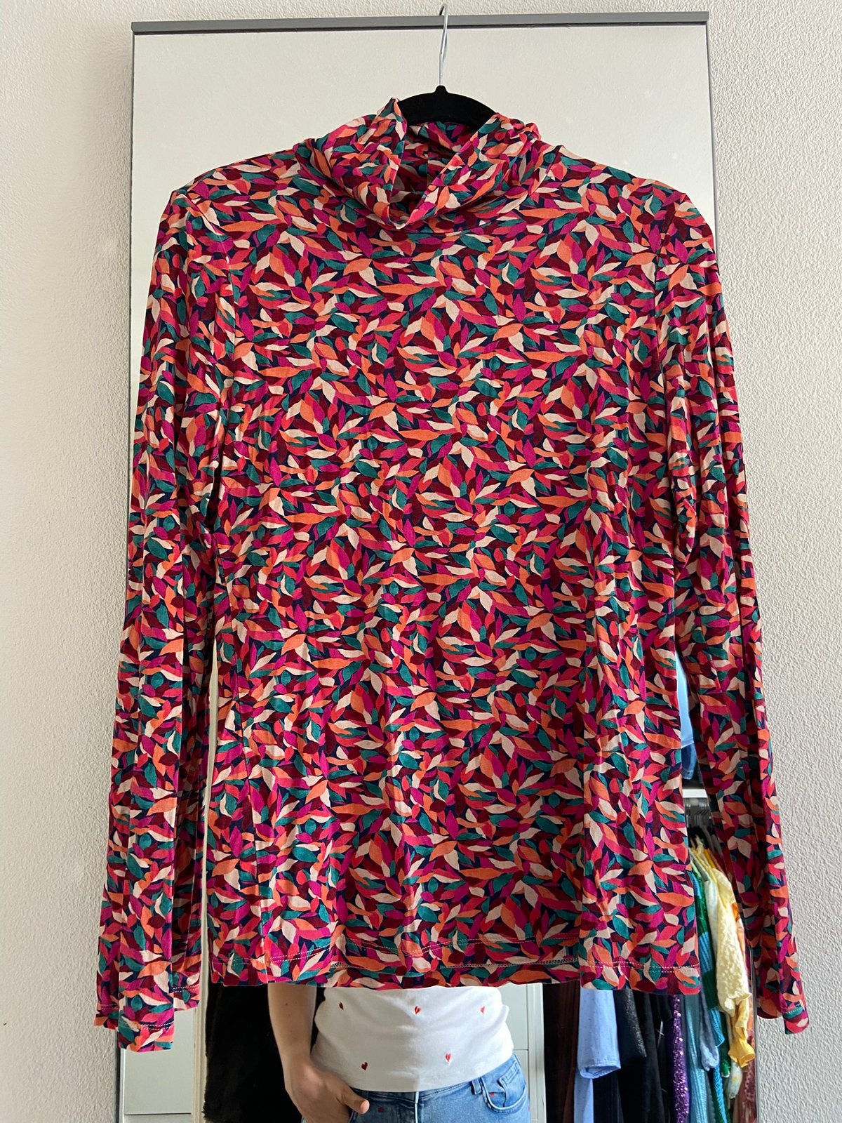 Anna van Toor top, Maat 42/44 (L), Lange mouw, Gedragen, Meerkleurig