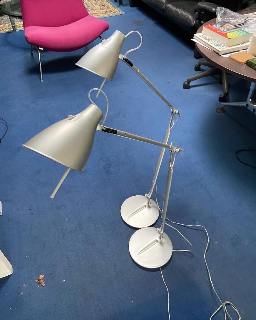 2x Bureaulamp Jens en Laub voor Nemo Industrial design, Ophalen, Gebruikt, 50 tot 75 cm, Industrieel Modern Tijdloos