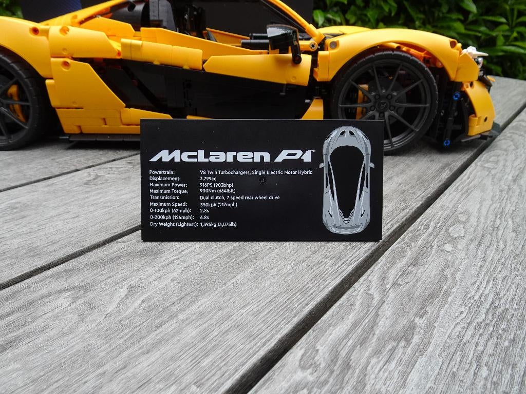 Lego Technic Mclaren P1 ( set 42172 ), Ophalen, Compleet, Lego, Zo goed als nieuw