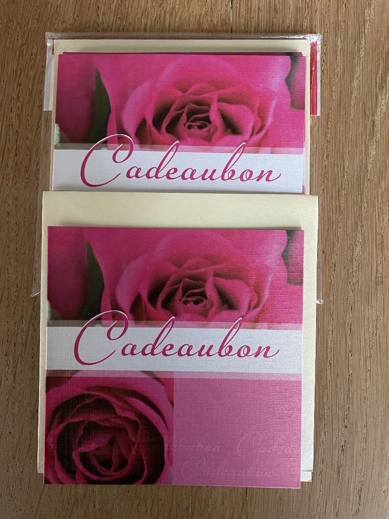 blanco cadeaubonnen, Eén persoon, Cadeaubon