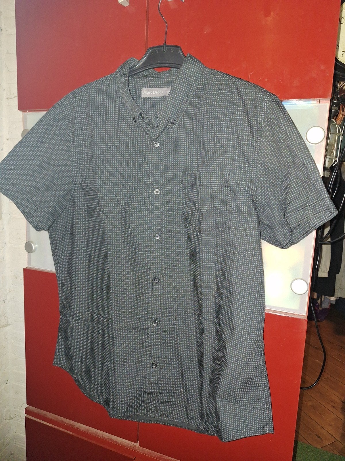 Angelo Litrico herenoverhemd, Kleding | Heren, Overhemden, Ophalen of Verzenden, Zo goed als nieuw, Blauw, Halswijdte 39/40 (M)