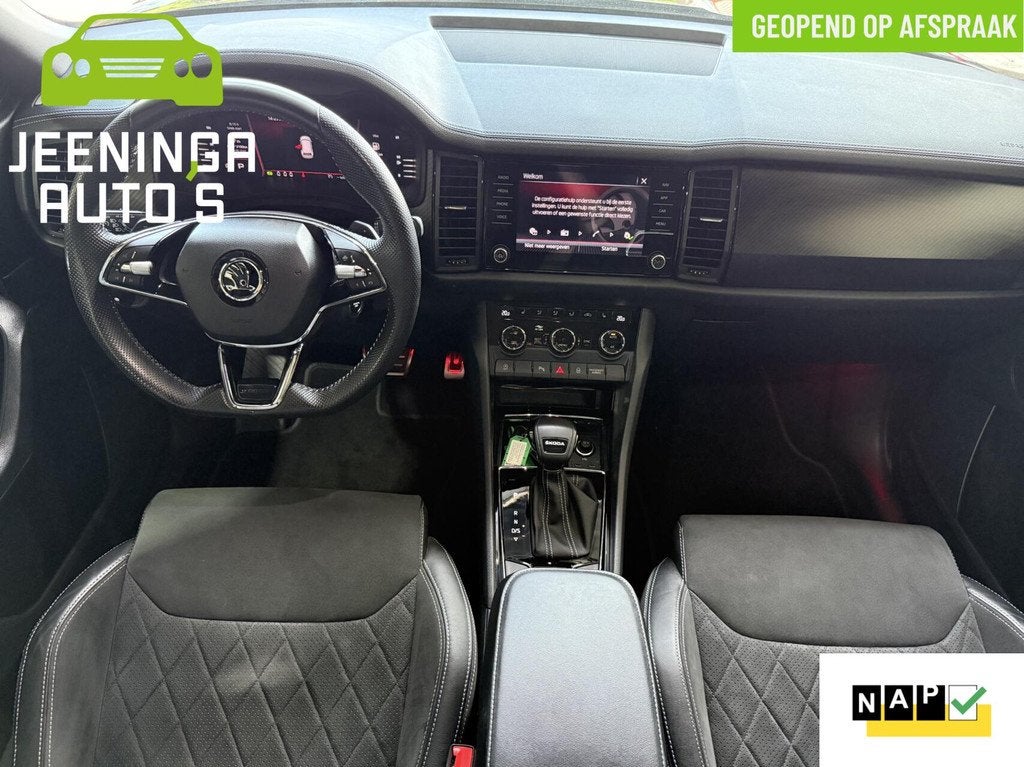 Skoda Kodiaq 1.5 TSI Sportline Business|Pano|Memory|Camera|E, Auto's, Skoda, 4 cilinders, 150 pk, Zwart, SUV of Terreinwagen