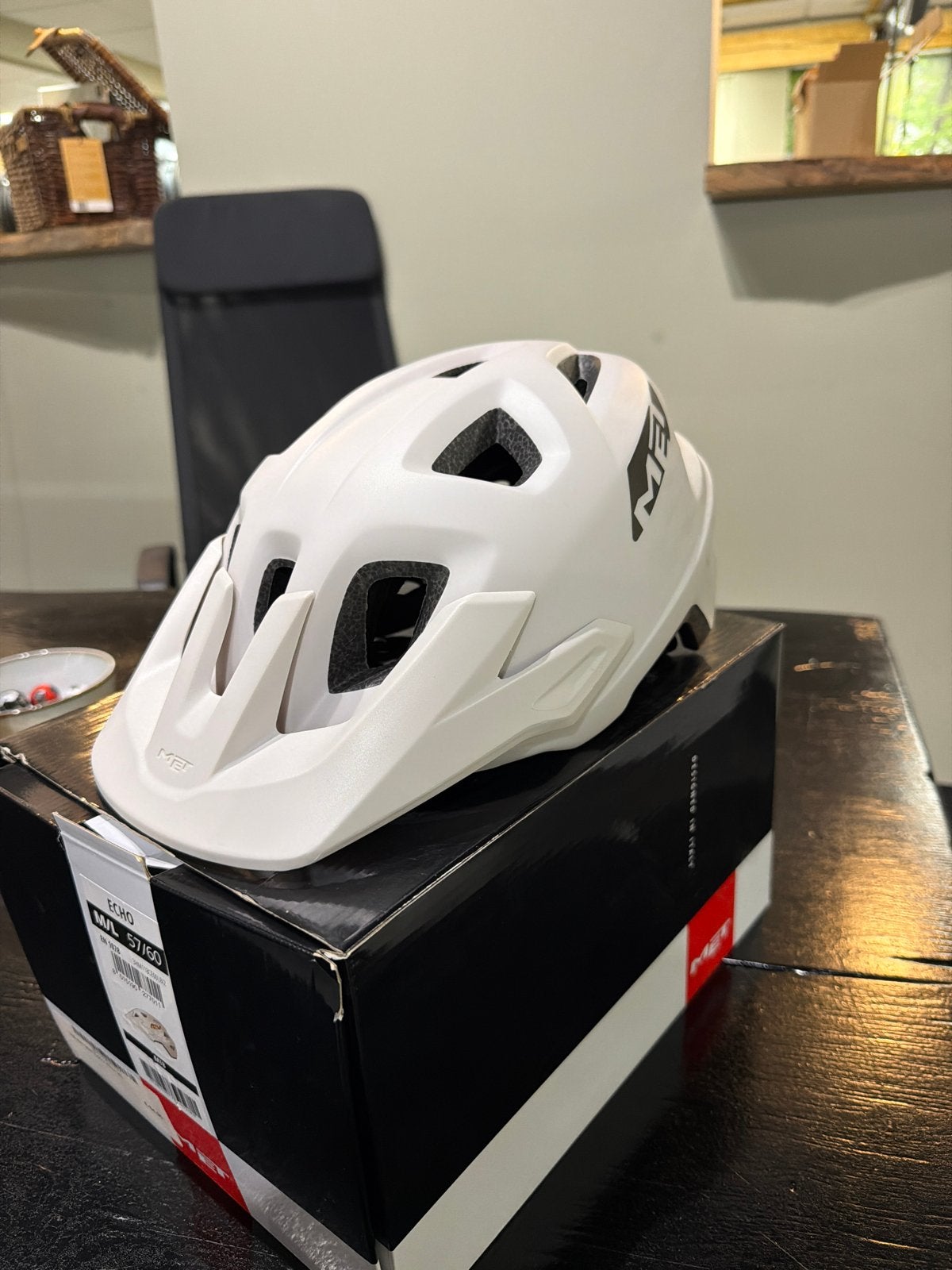 MET Echo MTB Fietshelm - Maat M/L (57-60 cm) - Wit, M, 6374SN, Nieuw, Ophalen of Verzenden