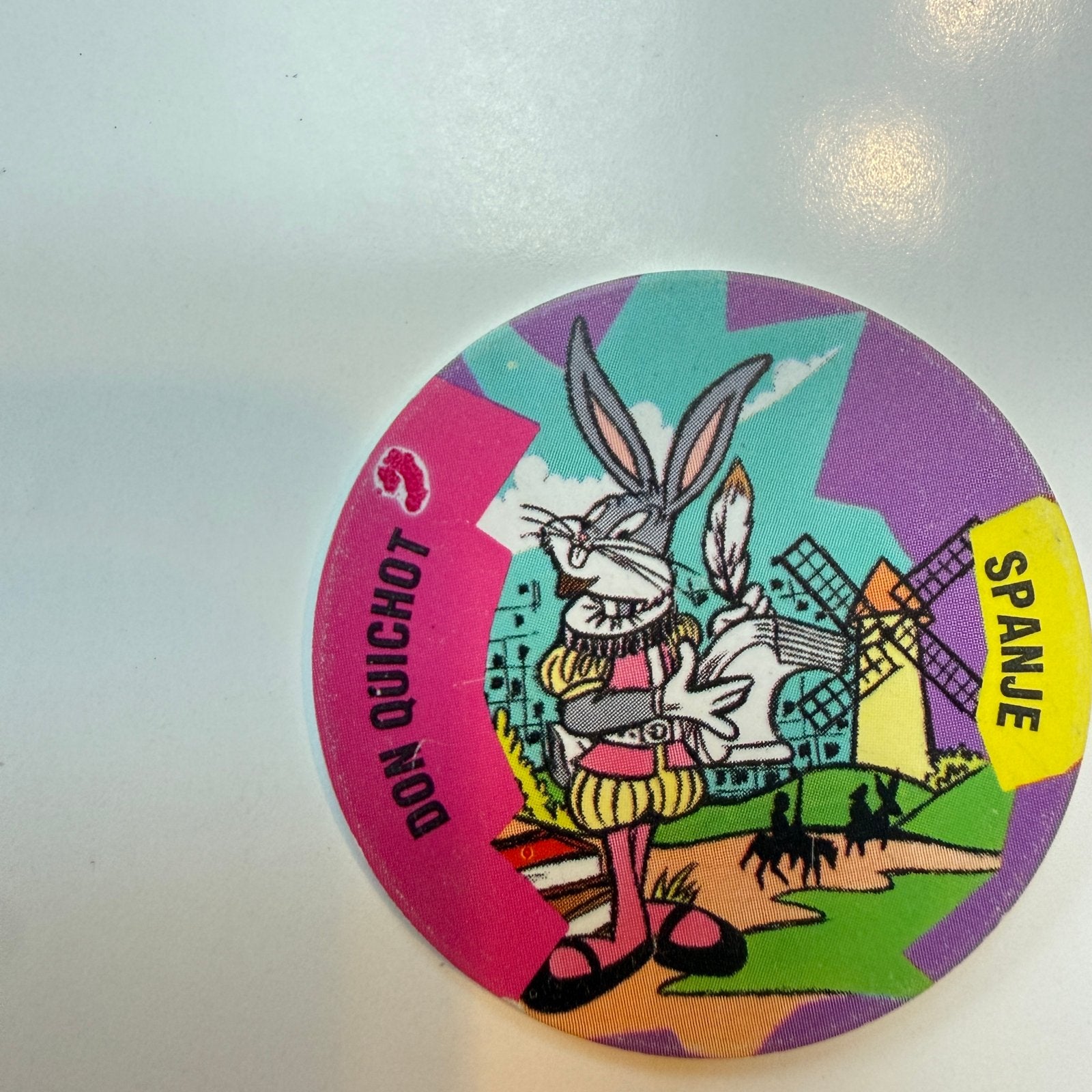 Zeer zeldzame Don Flippo met vlekje - Bugs Bunny Spanje, Verzamelen, Ophalen of Verzenden, Looney Tunes, Losse flippo's