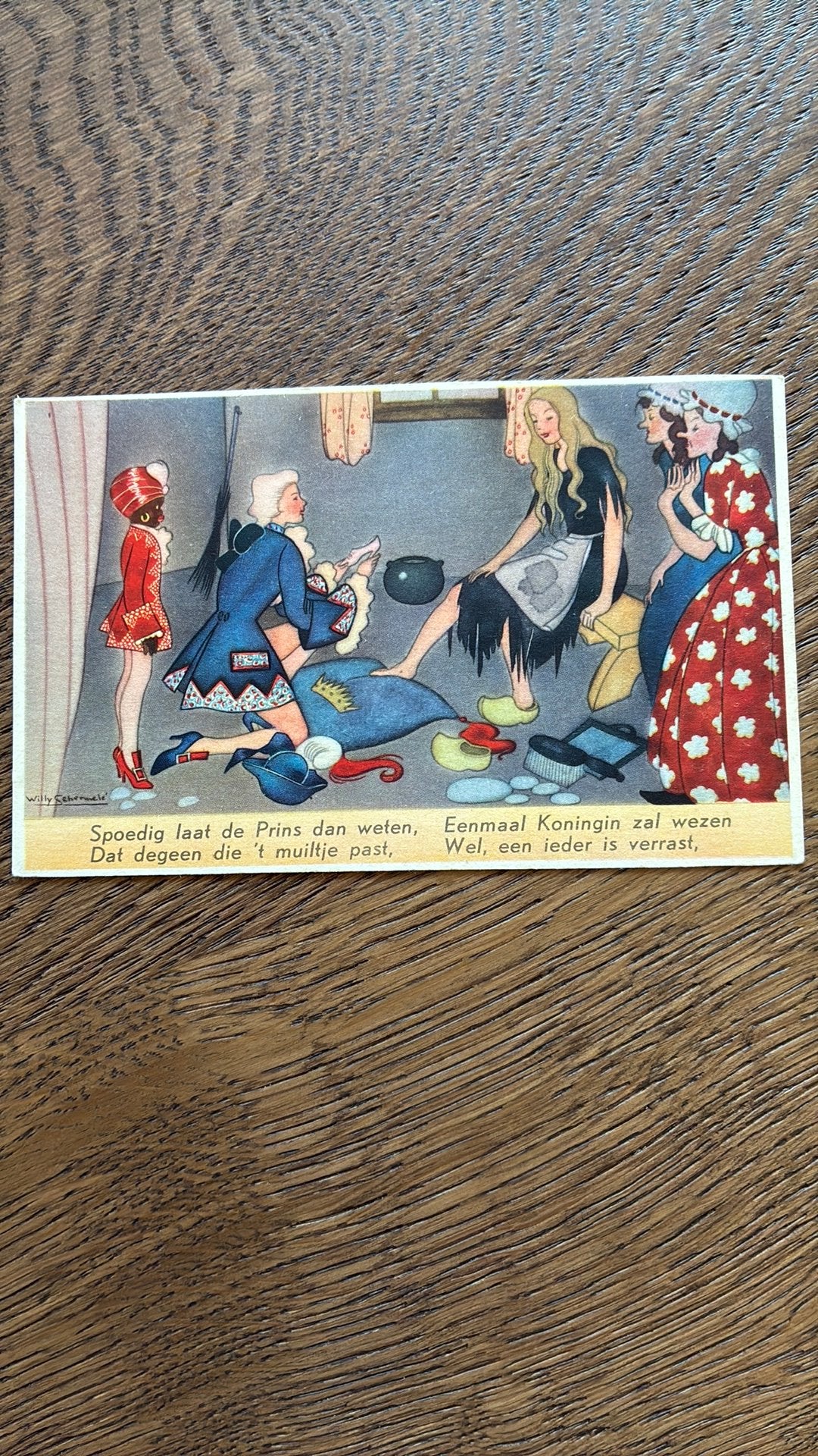 Willy Schermele. Asschepoester. De draagster van het muiltje, Verzamelen, Ophalen of Verzenden, Ongelopen