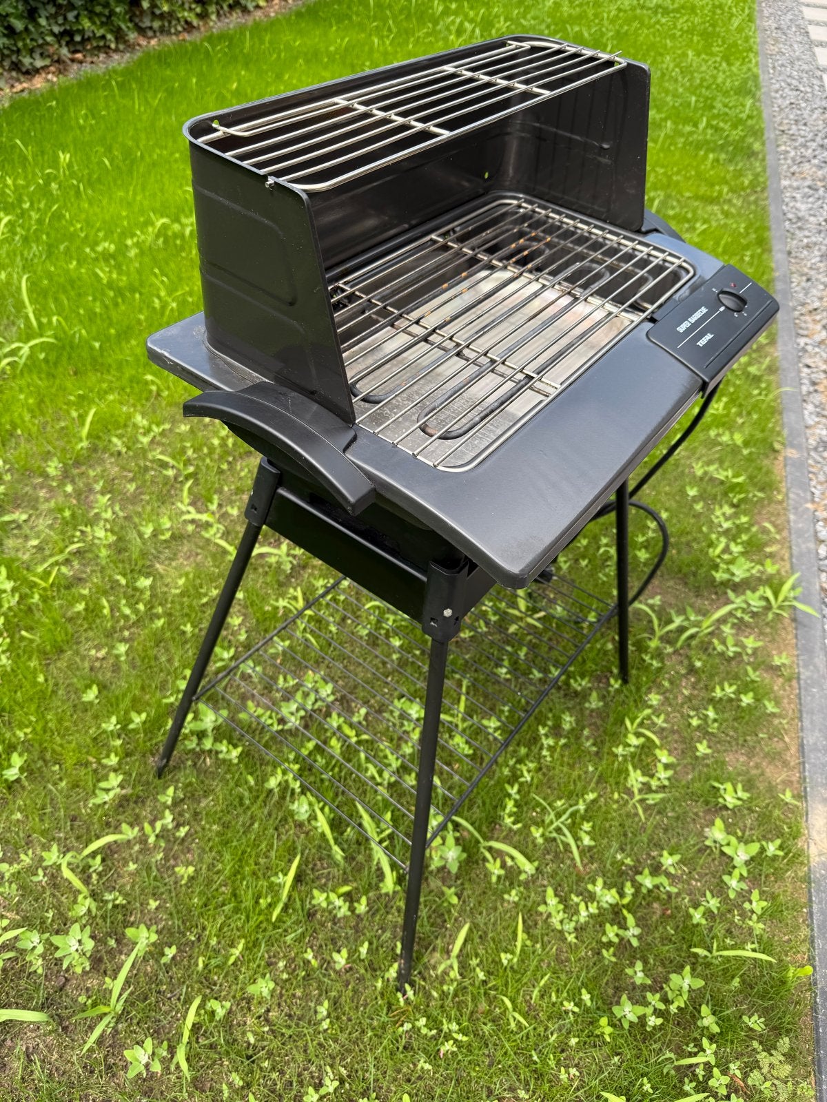 Tefal Super Barbecue Elektrische Grill met Standaard, Ophalen of Verzenden, Gebruikt
