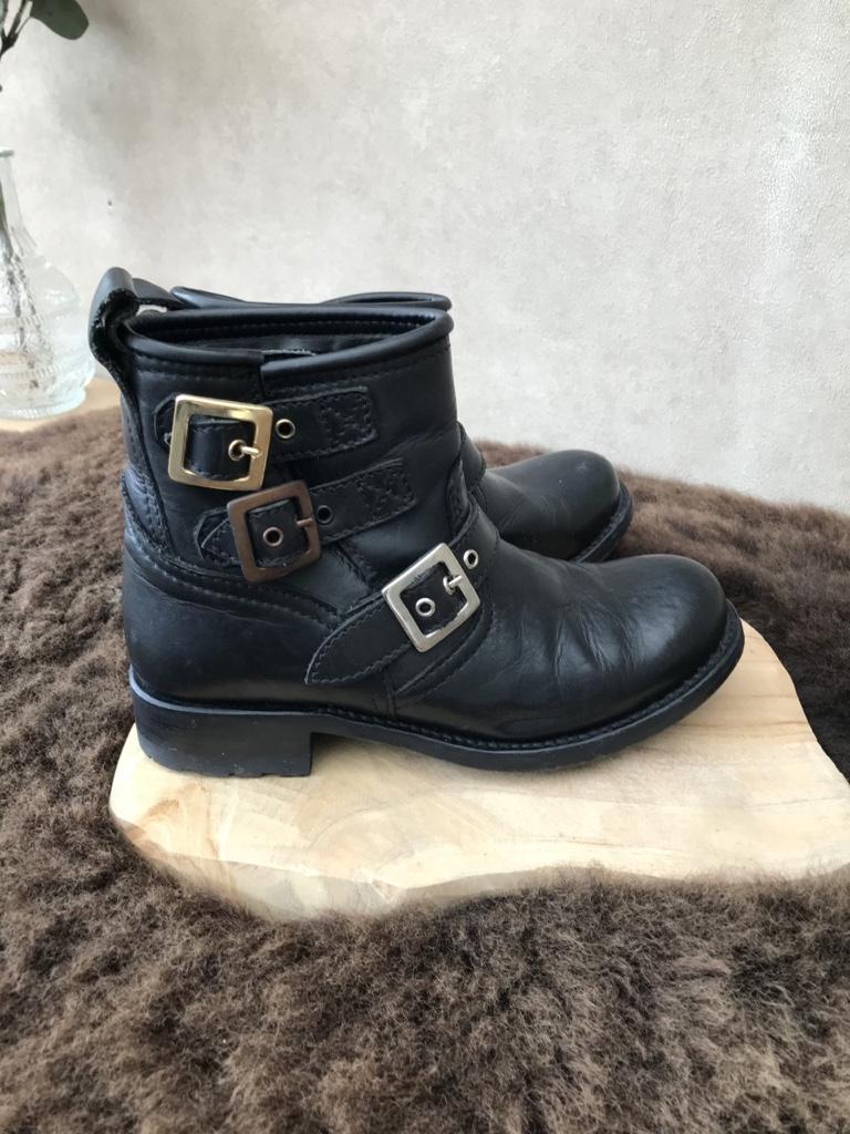Sendra Buckle boots, Verzenden, Zwart, Zo goed als nieuw, Hoge laarzen