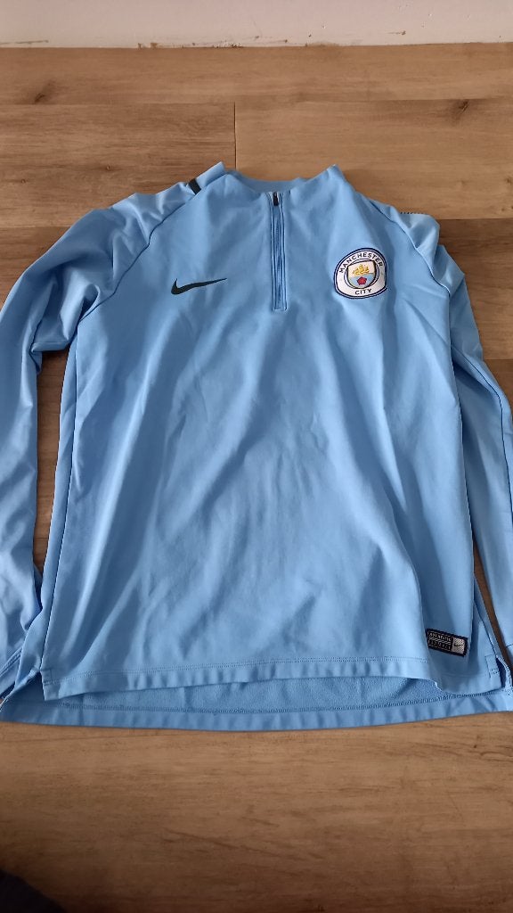 Manchester City Trainingstrui 2017-2018 - Maat M, Sport en Fitness, Voetbal, Maat M, Ophalen of Verzenden, Zo goed als nieuw, Shirt