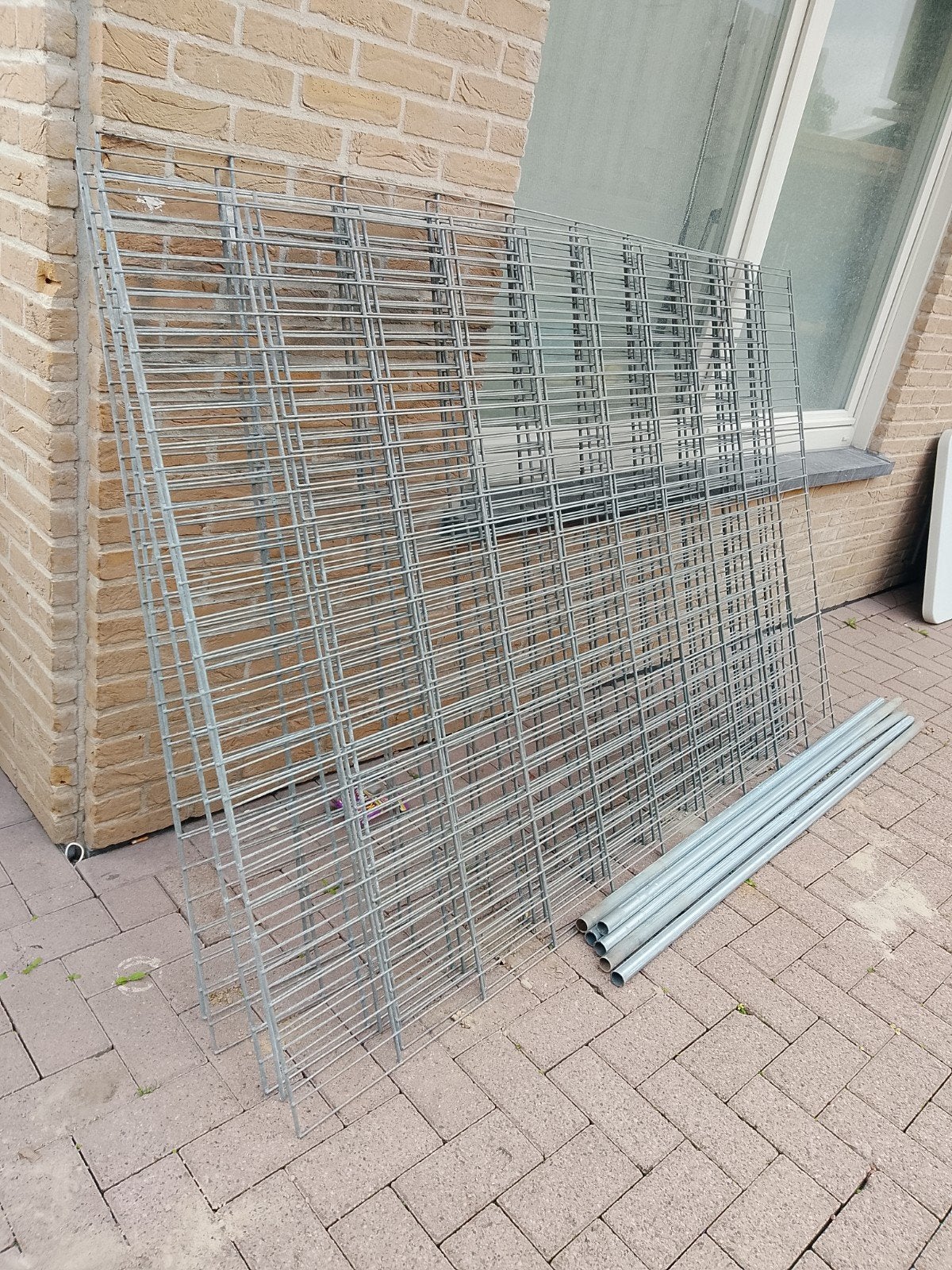 ijzeren hekken met palen, Tuin en Terras, Tuinhekken en Hekwerk, Ophalen, IJzer, Sierhekwerk
