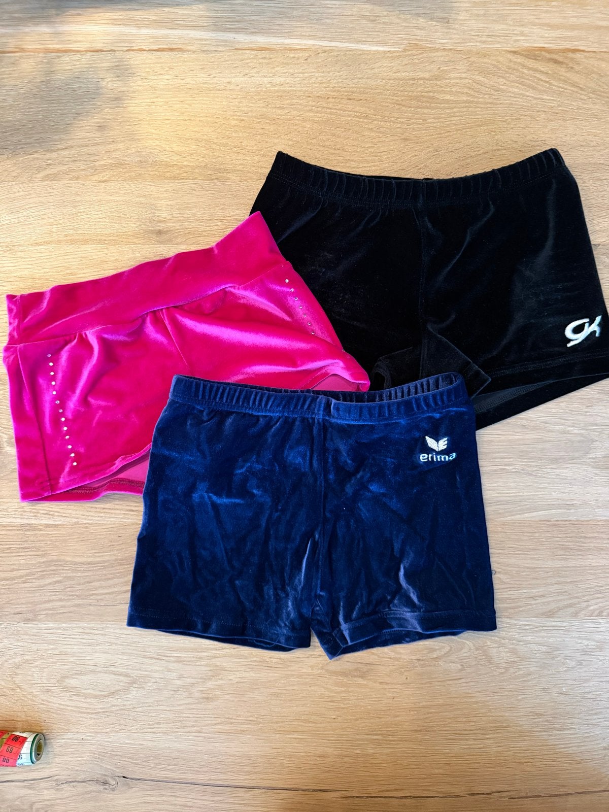 Turnbroekjes set - Roze, Zwart, Blauw, Sport en Fitness, Turnen, Gebruikt, Overige kleuren, Turnbroekje, Kindermaat 122 t/m 140