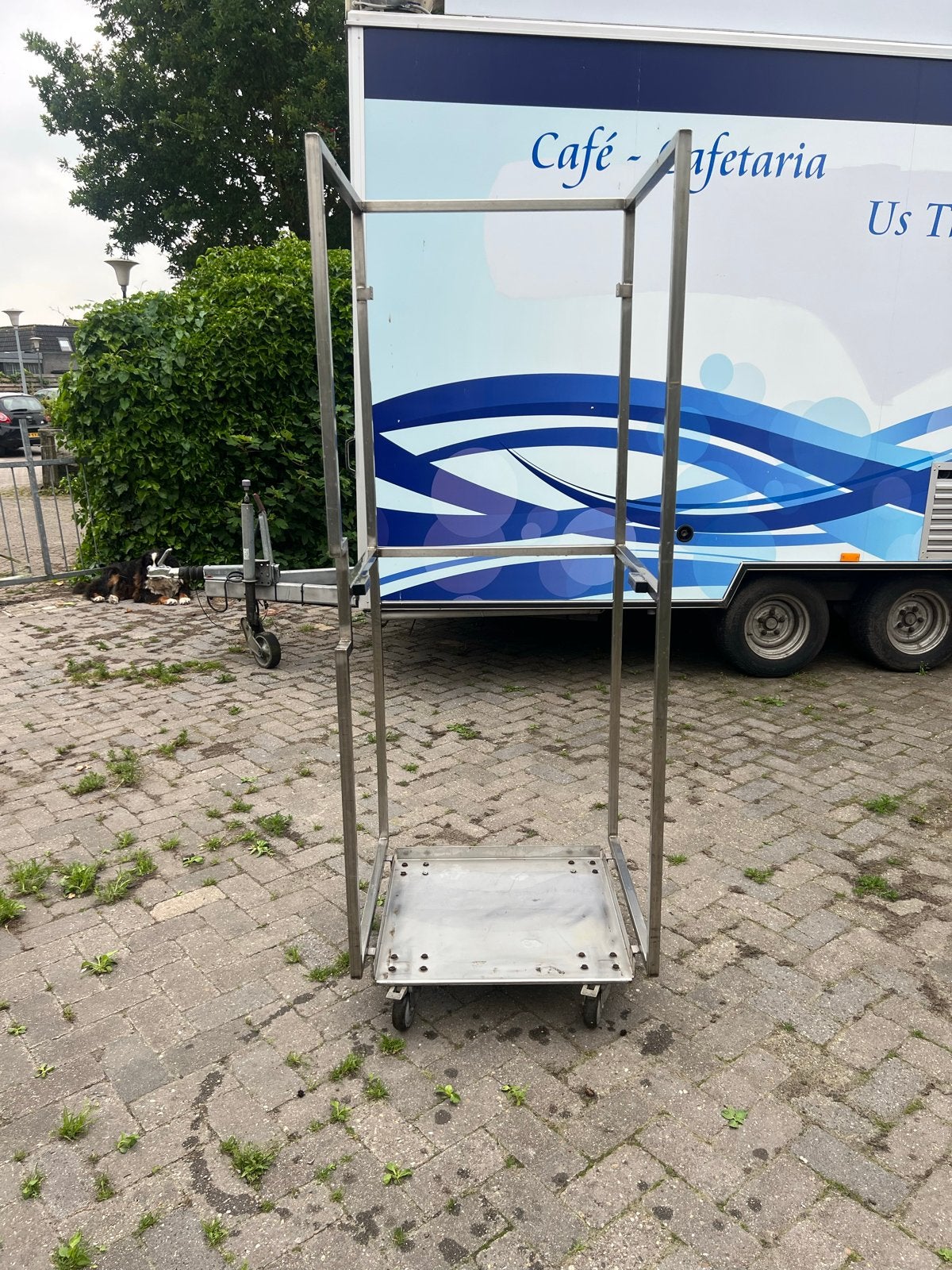RVS Koelkast of Vrieskast karren, Ophalen of Verzenden, Gebruikt