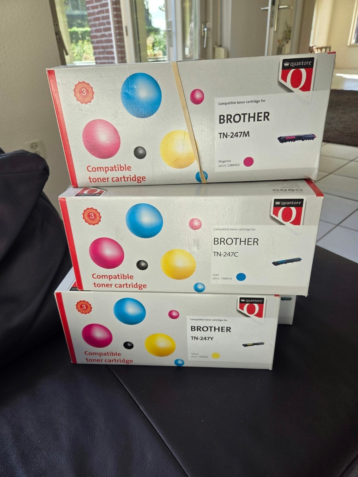 Quantore Brother TN-247 Toner Cartridges, Computers en Software, Ophalen of Verzenden, Nieuw, Toner, Brother