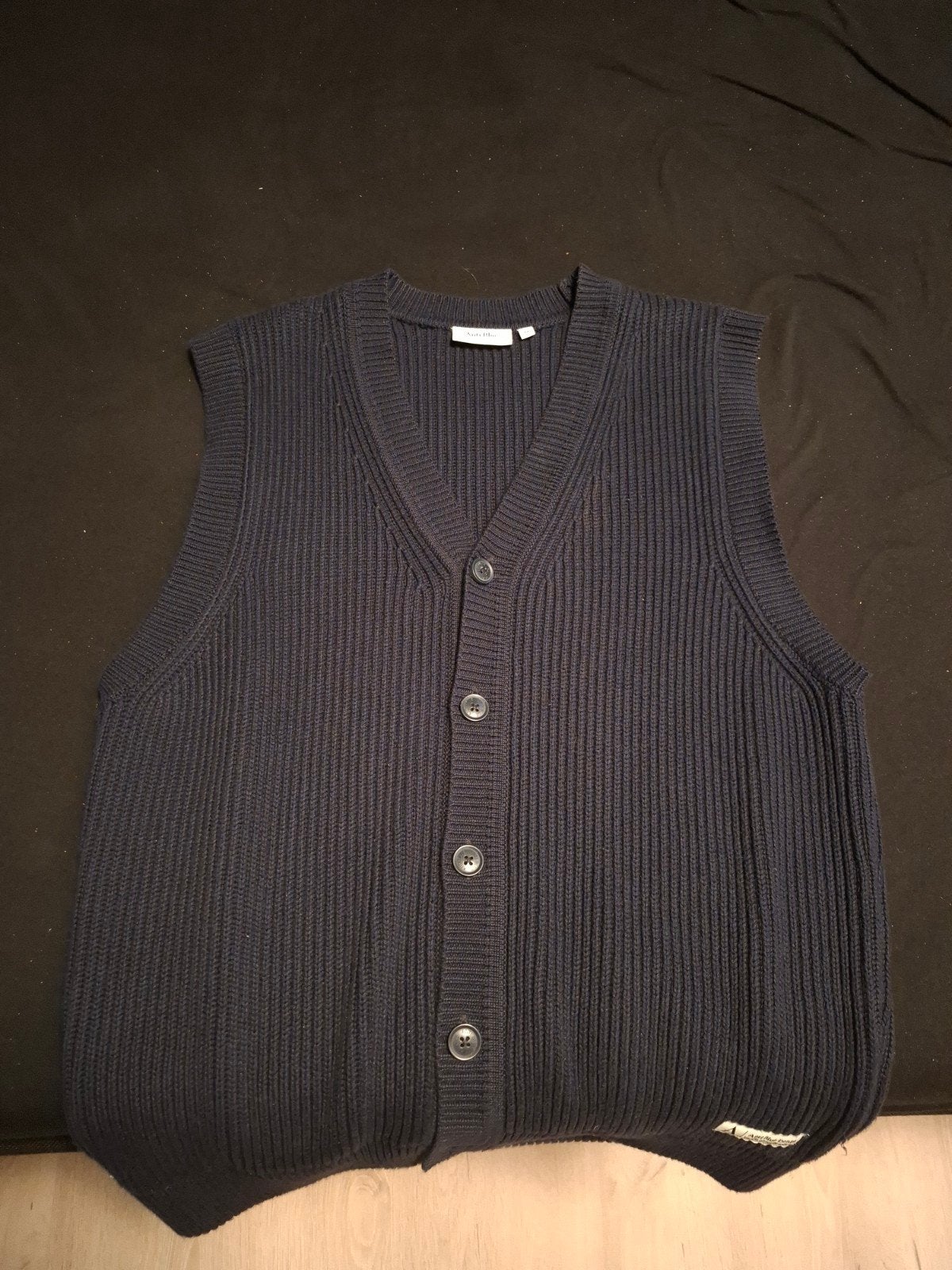 Anti Blue gebreid vest - Maat M, Ophalen, Zo goed als nieuw, Anti Blue, Maat 48/50 (M)