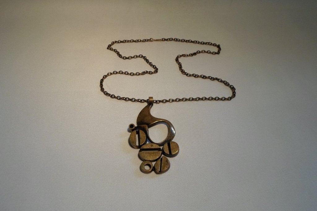 Jorma Laine Finland Bronzen Ketting, Ophalen of Verzenden, Brons, Ketting