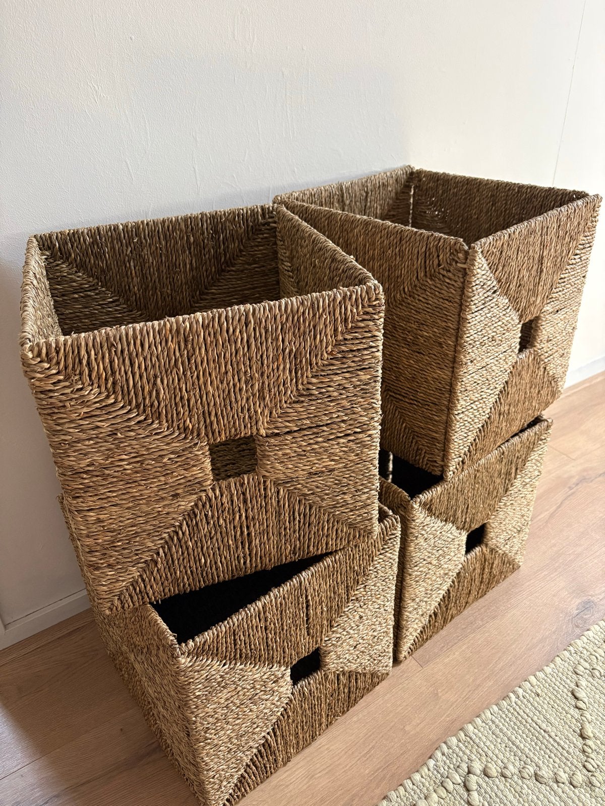 4x Opbergmand KNIPSA van IKEA, Ophalen, Gebruikt, Gevlochten, Mand