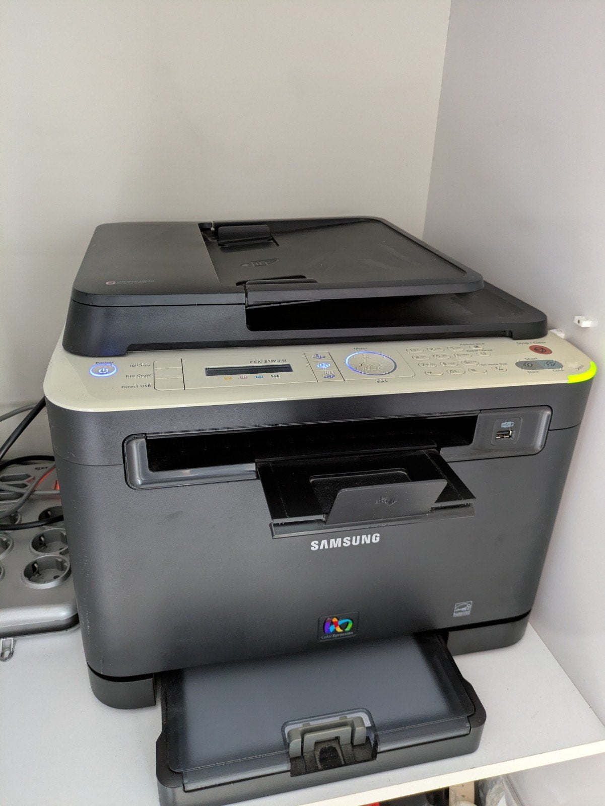 Samsung kleuren laser printer met copy/scan functie, Ophalen