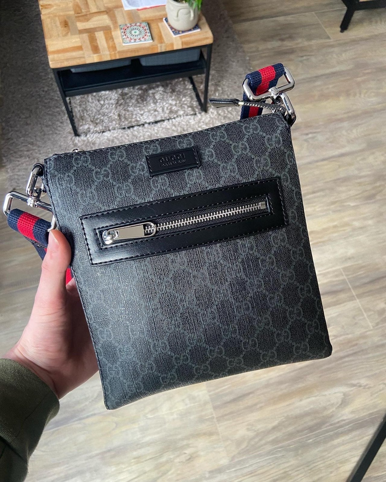 Gucci messenger bag, Ophalen of Verzenden, Zo goed als nieuw, Zwart