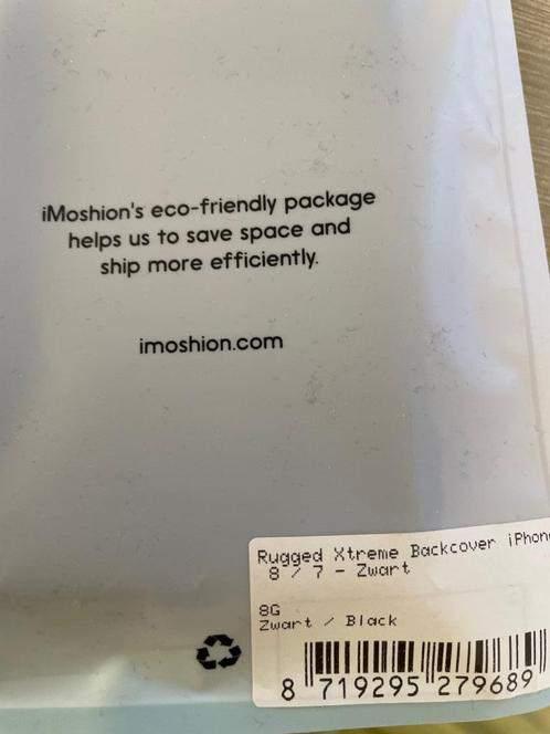 Telefoonhoes zwart iPhone 8 / 7 nieuw in verpakking, Ophalen of Verzenden, Nieuw, IPhone 8, Frontje of Cover