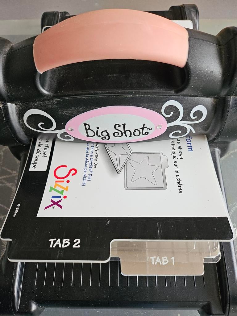 Sizzix Big Shot Stansmachine, Zwart, Gebruikt, Overige thema's, Ophalen of Verzenden