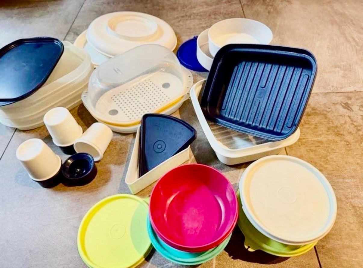 Complete Tupperware Set, Overige kleuren, Bewaardoos, Luchtdicht, Ophalen of Verzenden
